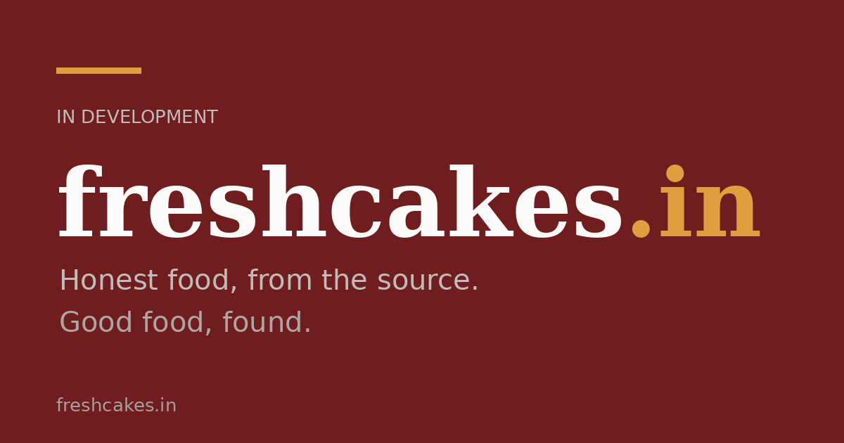 Link preview image for freshcakes.in